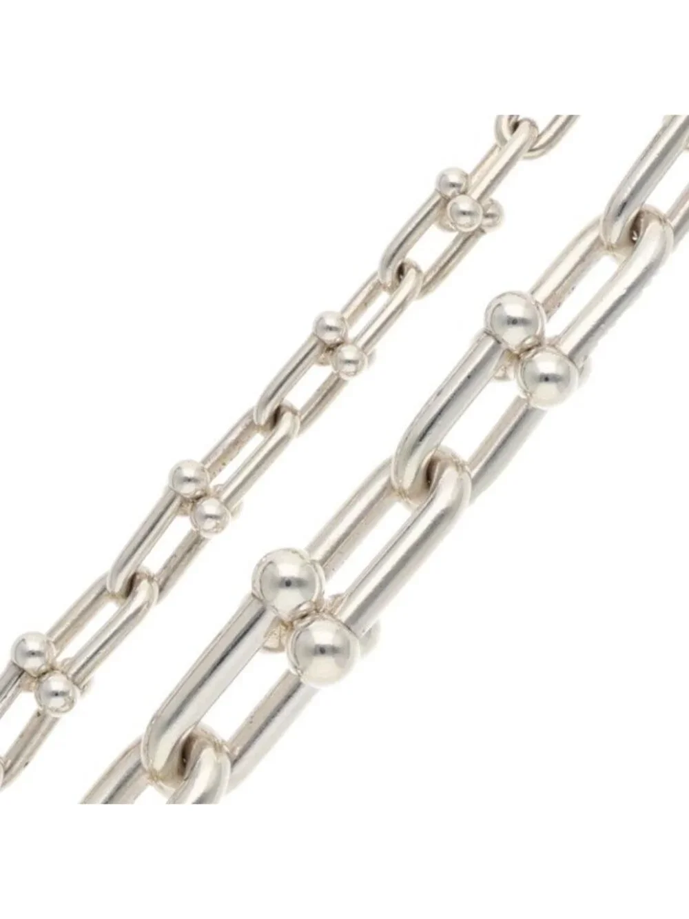Tiffany & Co Graduated Link Silver Necklace